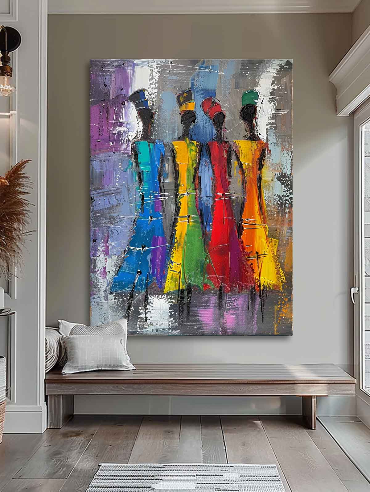 Wall Art People Modern Abstract Painterly