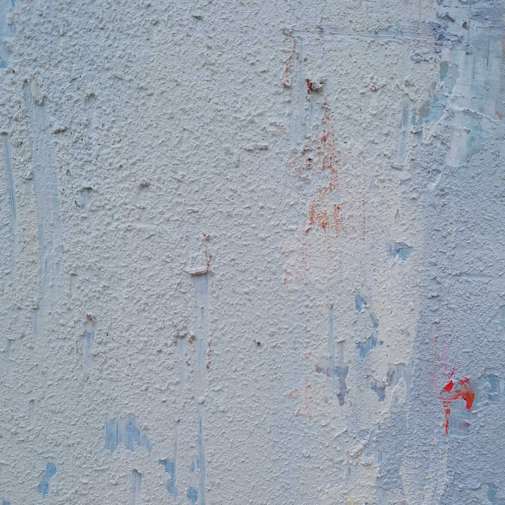 Blue‑White‑Red Vertical Abstract  Rough Distressed‑Layer Texture Artwork