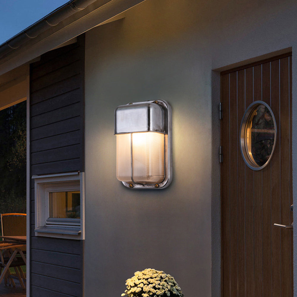 Wyre Wall Lamp Geometric Modern Metal Glass Outdoor - Neutralighting