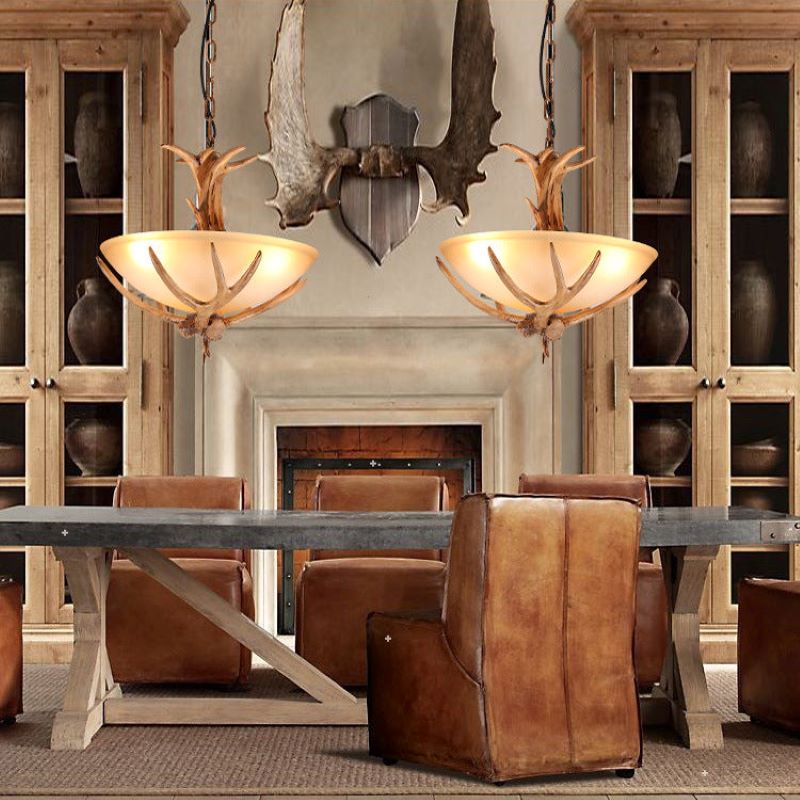 Silva Retro LED Pendant Light Wood Glass Dining Room/Living Room - Neutralighting