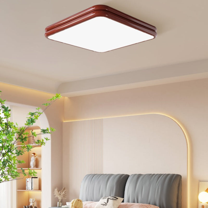 Valentina Retro LED Flush Mount Ceiling Light Metal/Acrylic Living Room - Neutralighting