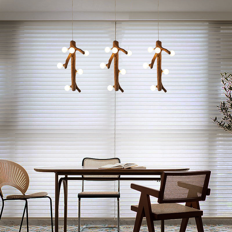 Epoch Nordic LED Chandelier Wood Living Dining Room Bedroom - Neutralighting