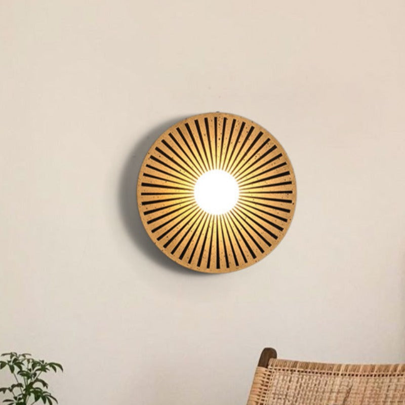Valentina Vintage Indoor Wall Lamp Circle Resin Living Room Bedroom - Neutralighting