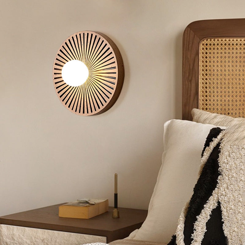 Valentina Vintage Indoor Wall Lamp Circle Resin Living Room Bedroom - Neutralighting