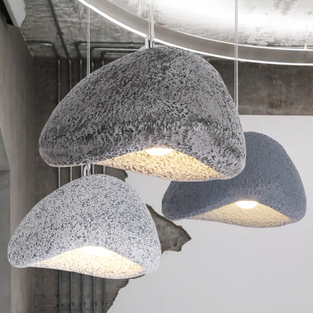 Avi Wabi Sabi Bread Shape Resin Pendant Light, Resin, 4 Color - Neutralighting