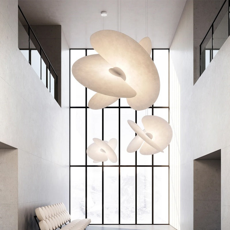 Ritta Chandelier White Nordic Creative Fabric  Living Room Dining Room