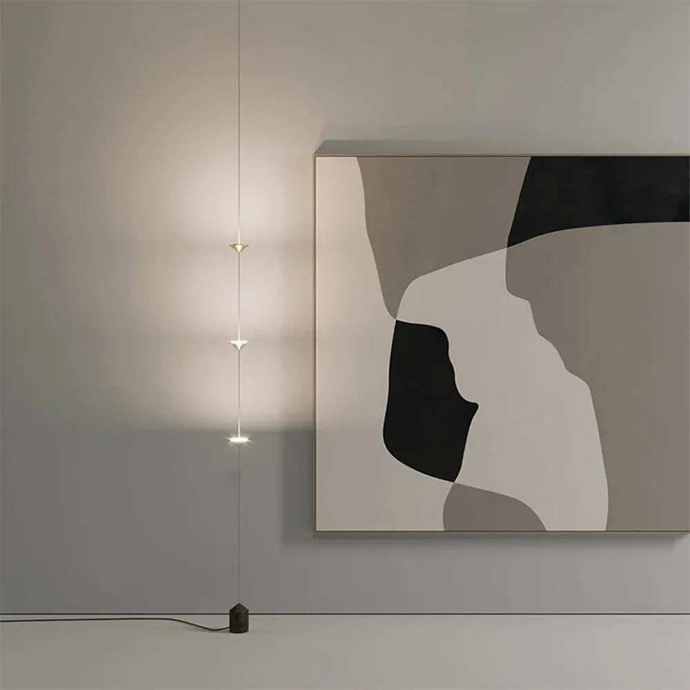 Arisha Full-Length Minimalist Linear Floor Lamp, 3 Bulbs - Neutralighting