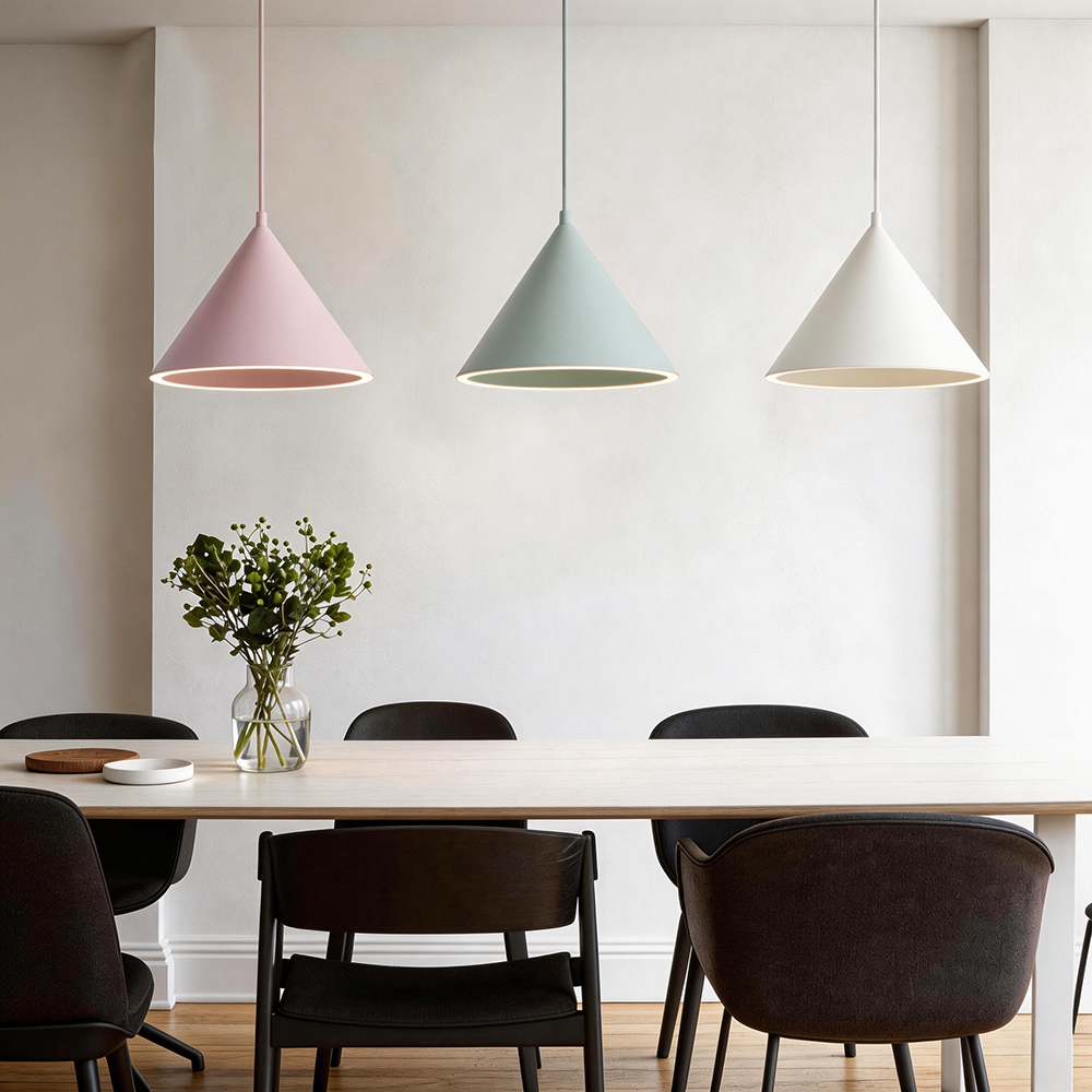 Aria Funnel-Shape Colourful LED Pendant Light