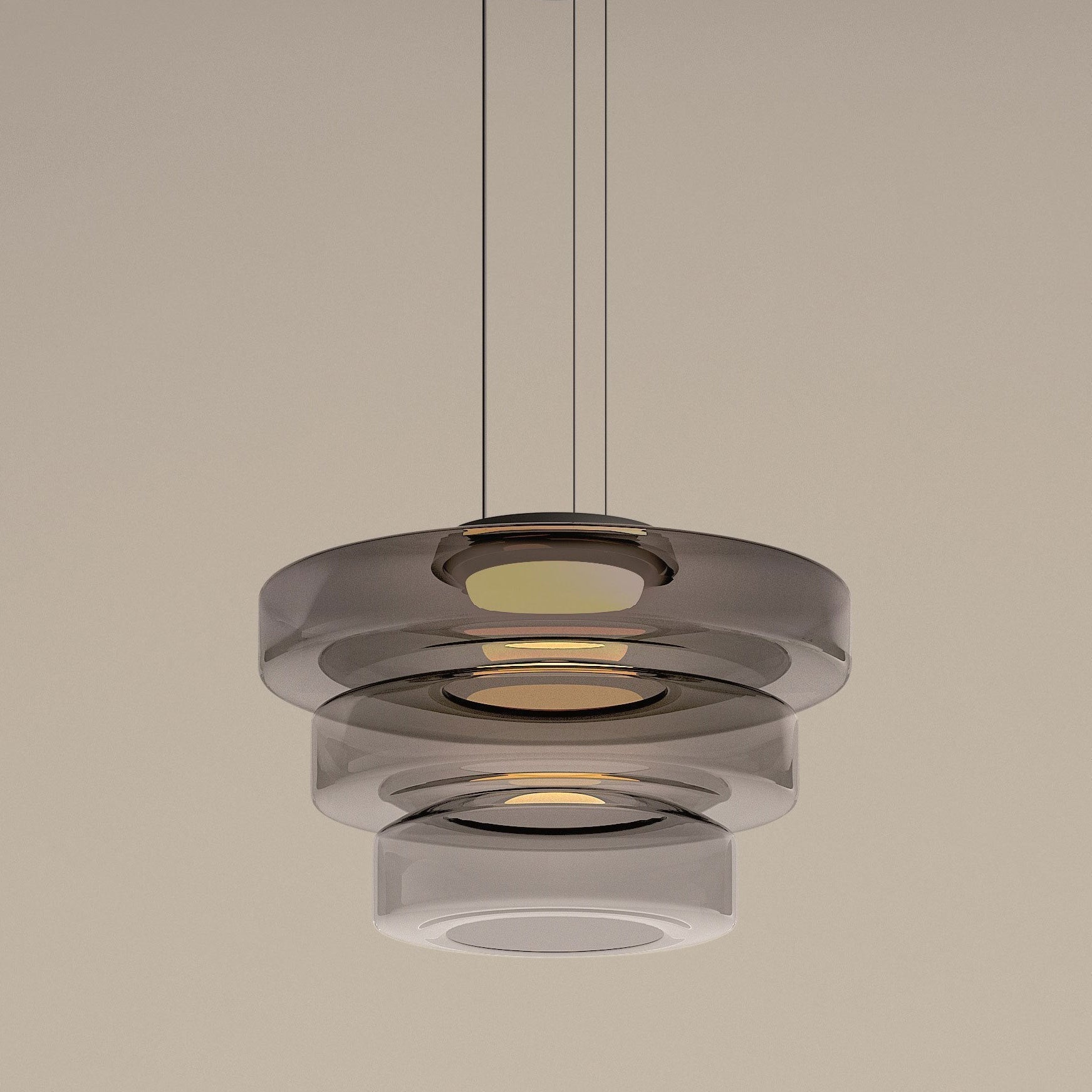 Jojo Glass Pendant Light Multi-tiered Structure - Neutralighting