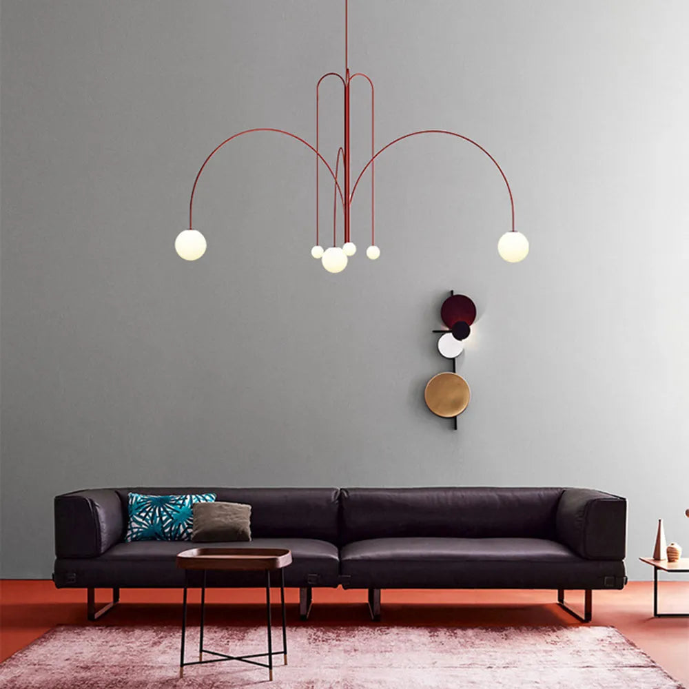 Monica Pendant Light Double Layer Glass Bubble