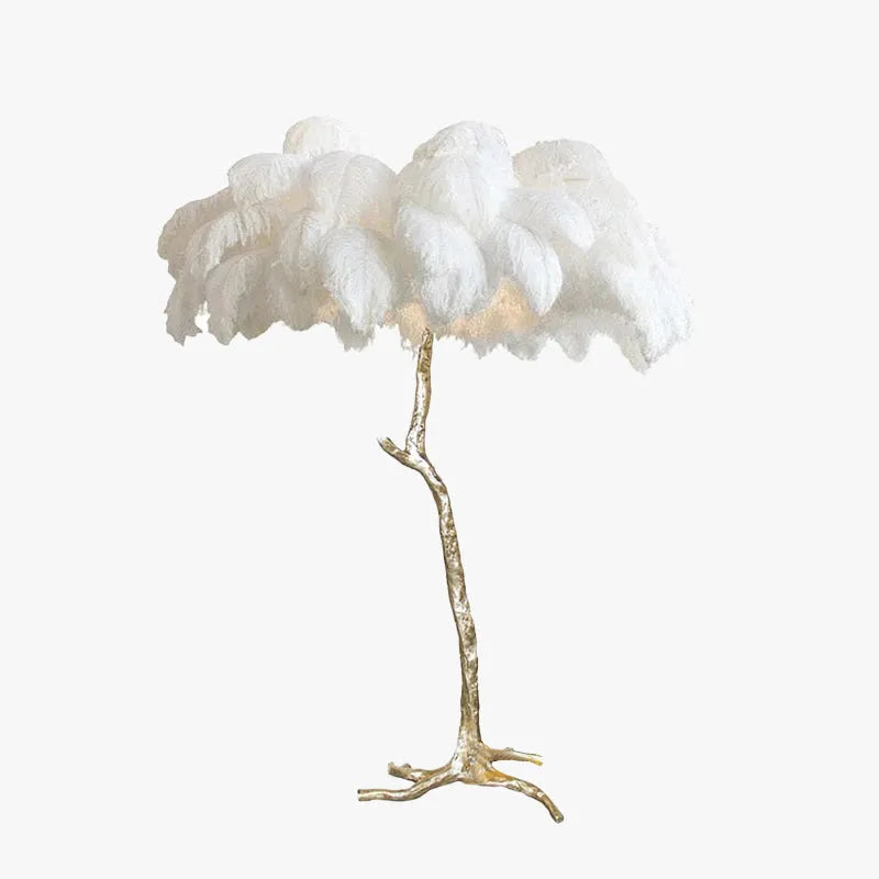 O'Moore Nordic Luxury Unique Ostrich Feather Floor Lamp/Table Lamp