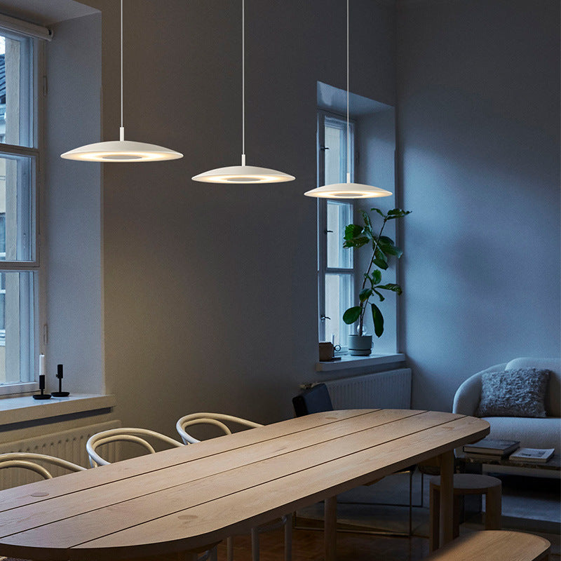 Arisha kitchen Pendant Light White& Nickel Post Modern - Neutralighting