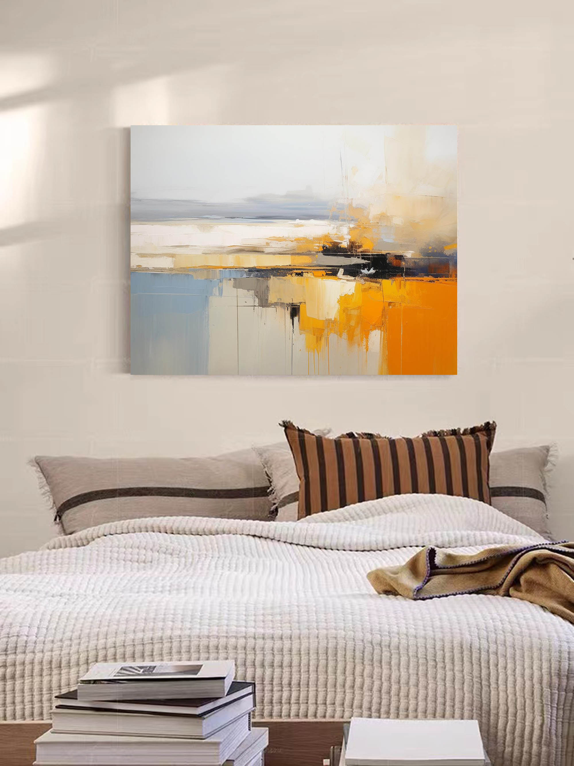 Abstract Canvas Art AB054 - Neutralighting