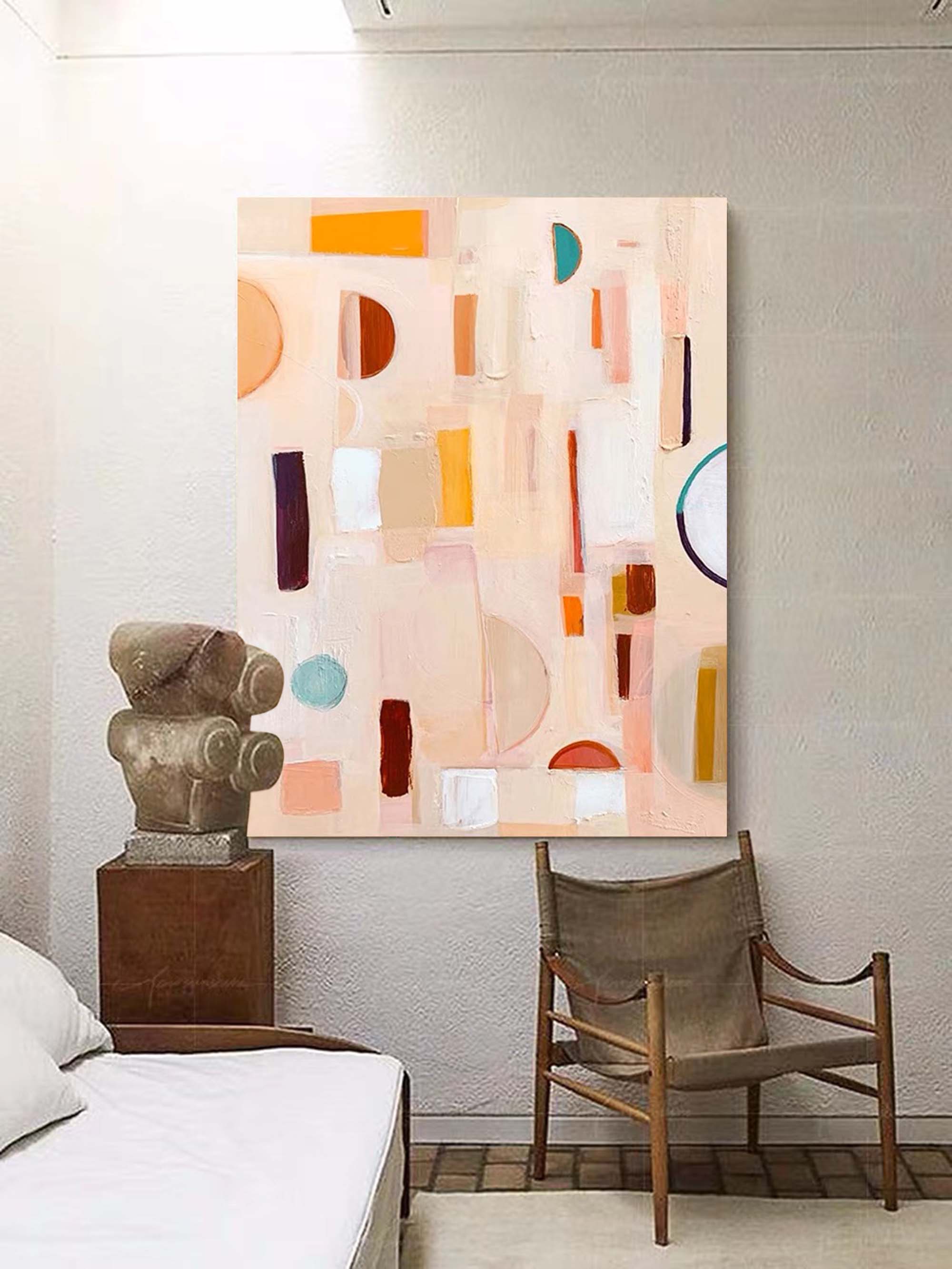 Wall Art Geometric Bohemian Organic Decor