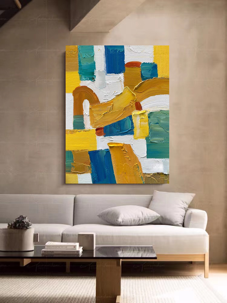 Abstract Canvas Art AB034 - Neutralighting