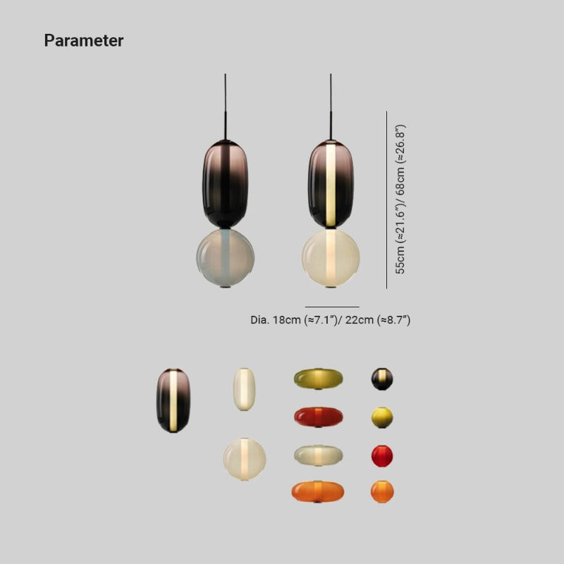 Syro Pendant Light Candied Glass - Neutralighting