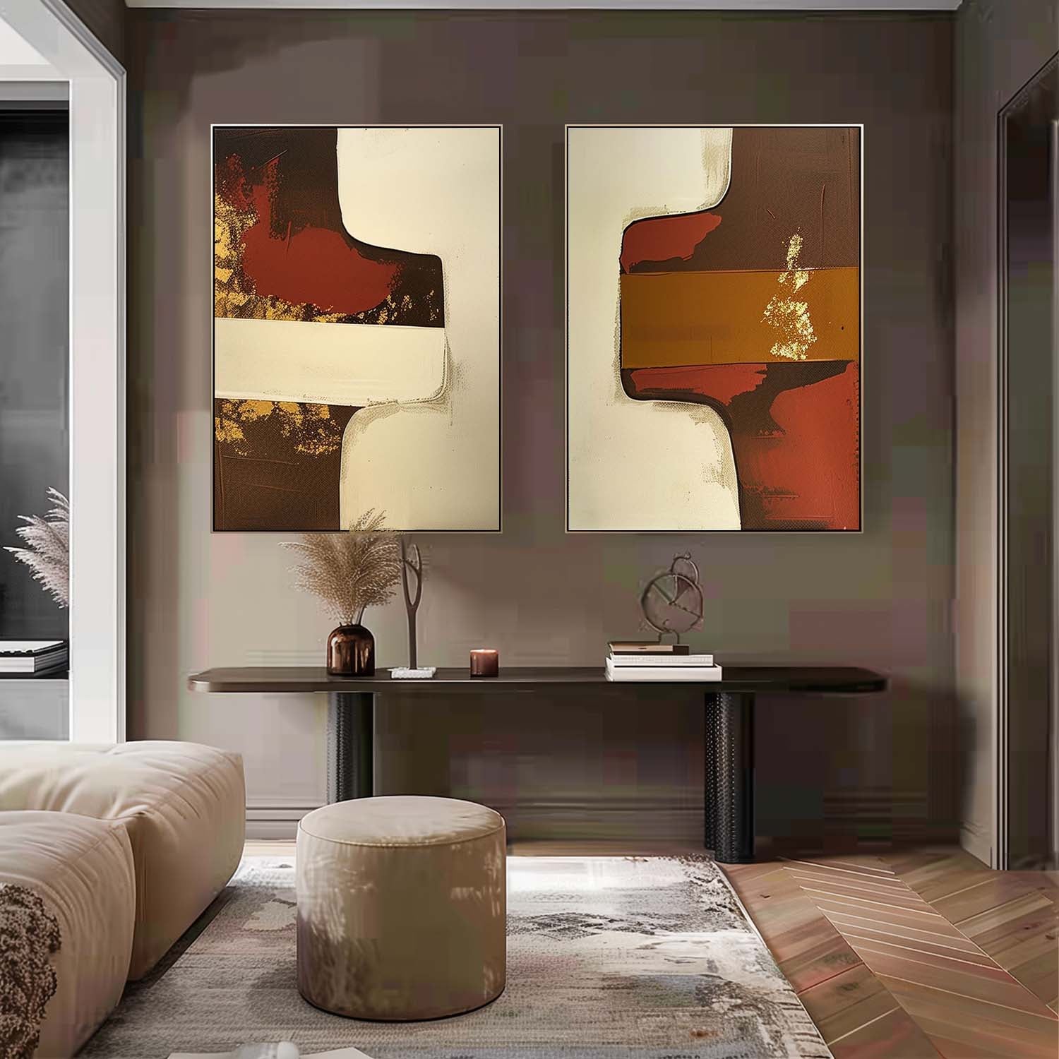 Wall Art Modern Minimalist Expressionism Symmetrical