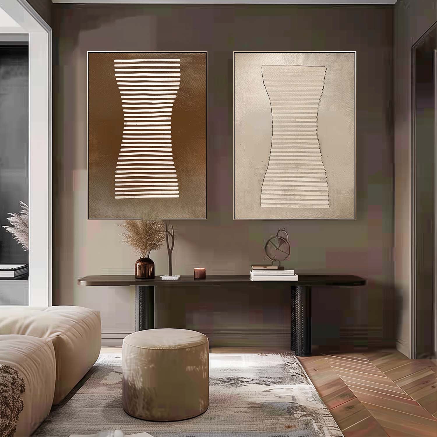 Bohemian Wall Art 2 Piece Set BWA002 - Neutralighting