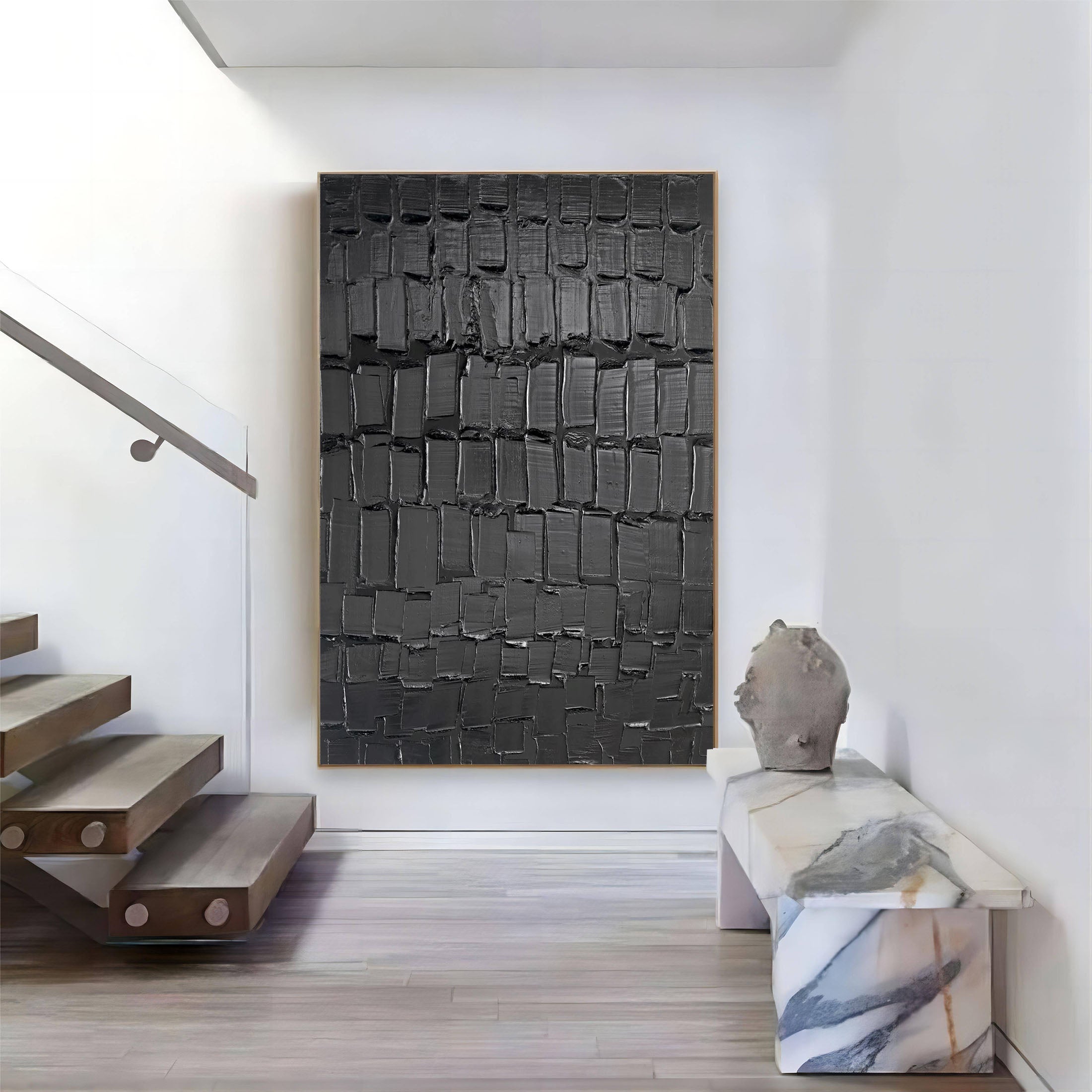 Wall Art Plaster Minimalist Abstract Modern