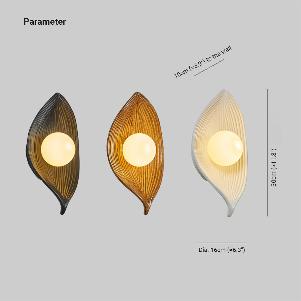 Aria Modern LED Wall Lamp Black/White/Wood Acrylic Living Room - Neutralighting