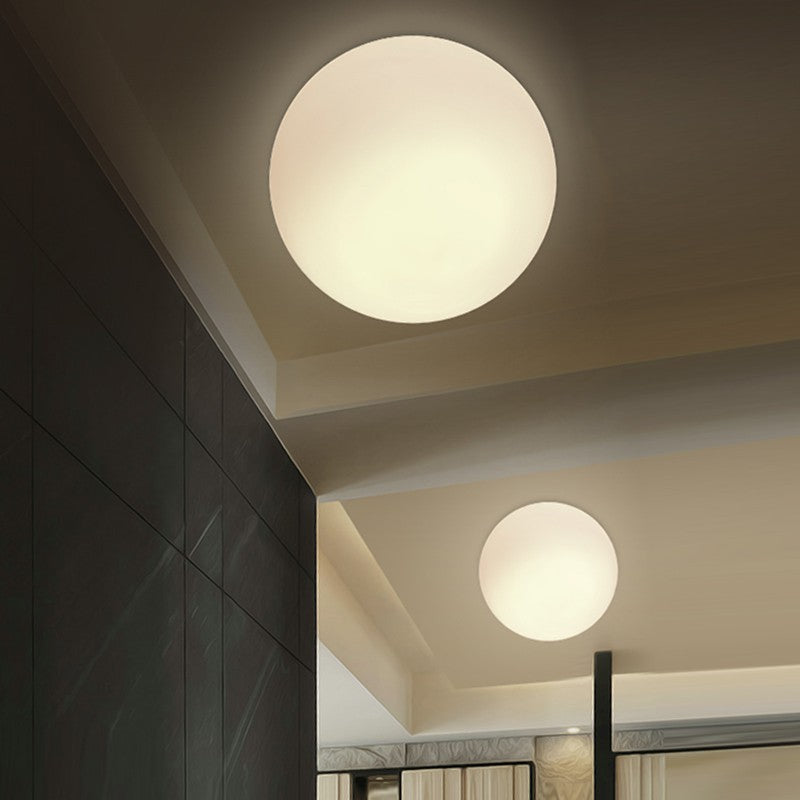 Valentina Modern Bubble Sphere Flush Mount Ceiling Light Glass Bedroom - Neutralighting