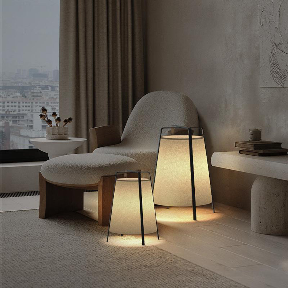 Ritta Modern Minimalist Fabric Floor Lamp, S/L - Neutralighting