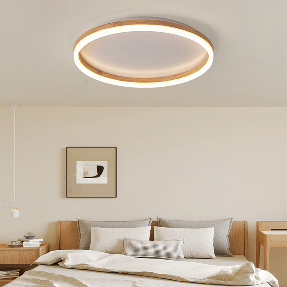 Tomo Flush Mount Ceiling Light Wood