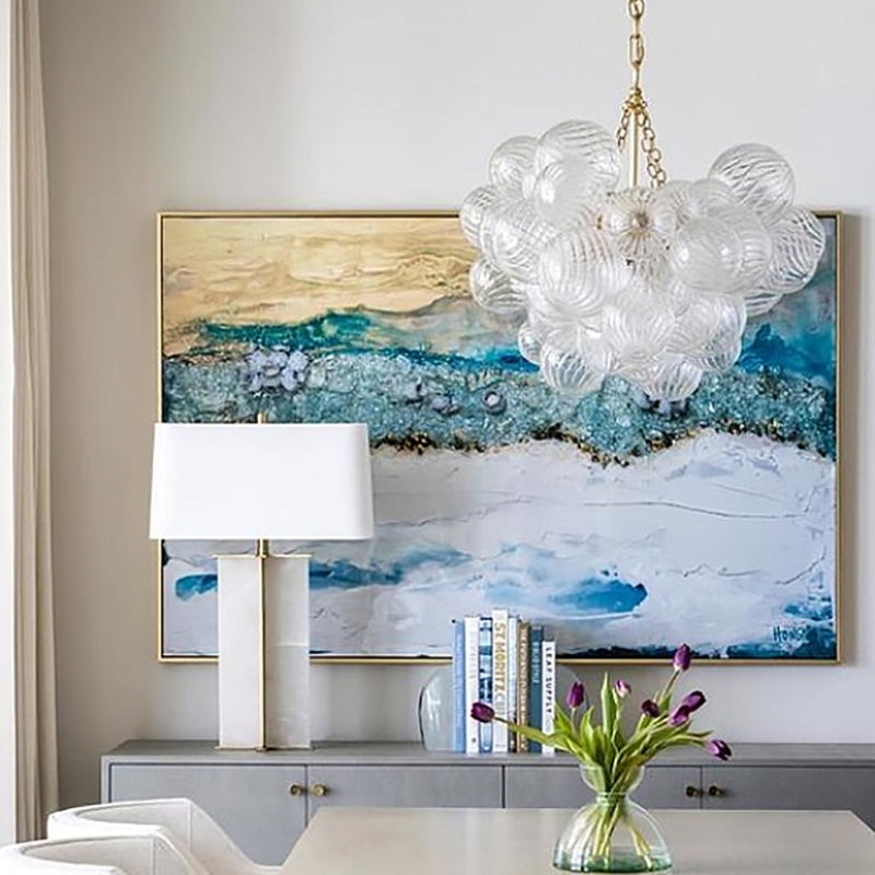 Valentina Luxury Modern LED Bubble Chandelier Glass Living Room - Neutralighting