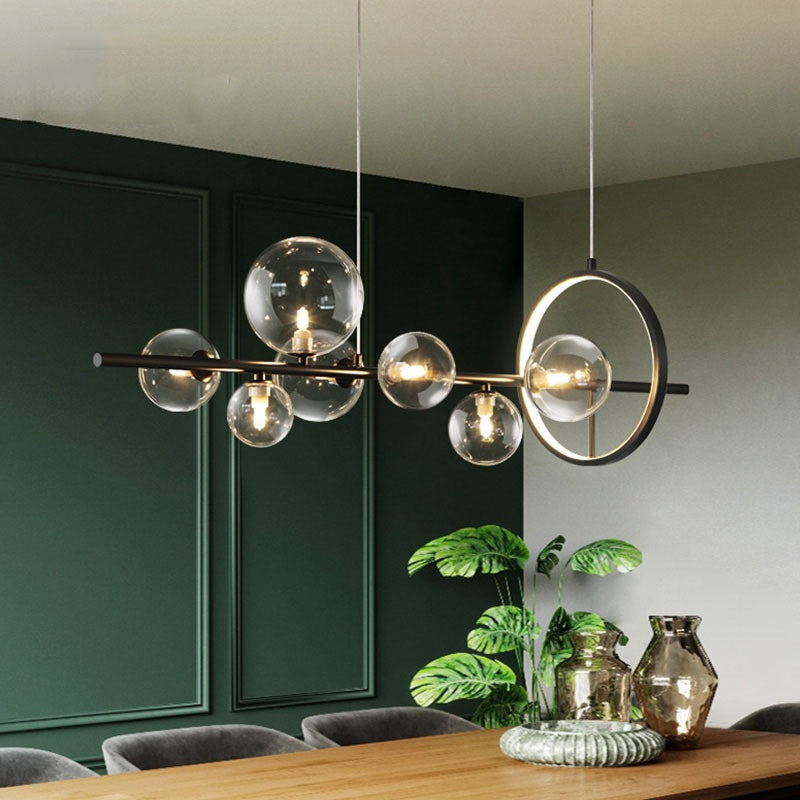 Valentina Modern LED Chandelier Gold Glass Living/Dining Room - Neutralighting