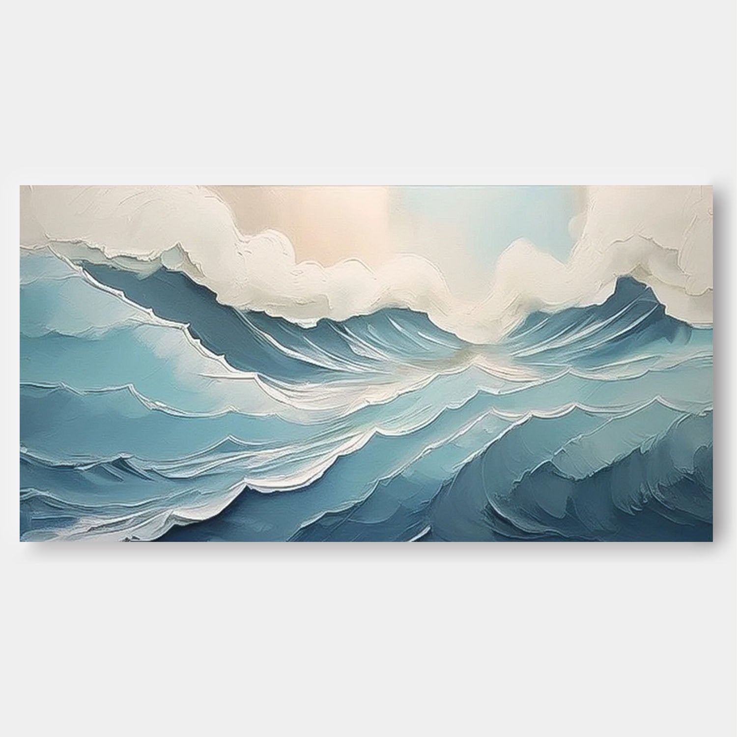 Wall Art Impasto Beach & Ocean Vibrant Painterly