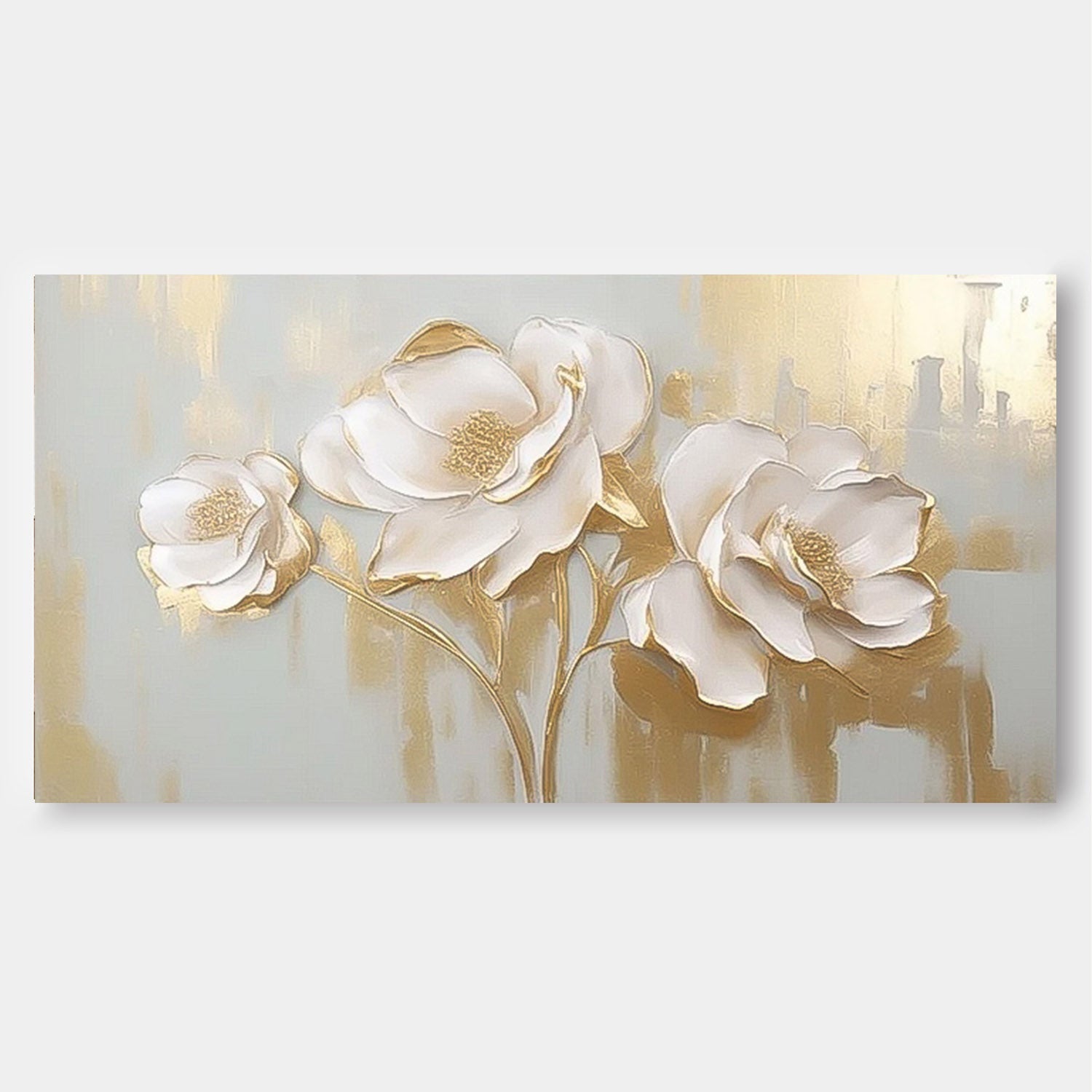 Wall Art Impasto Flower Dynamic Painterly