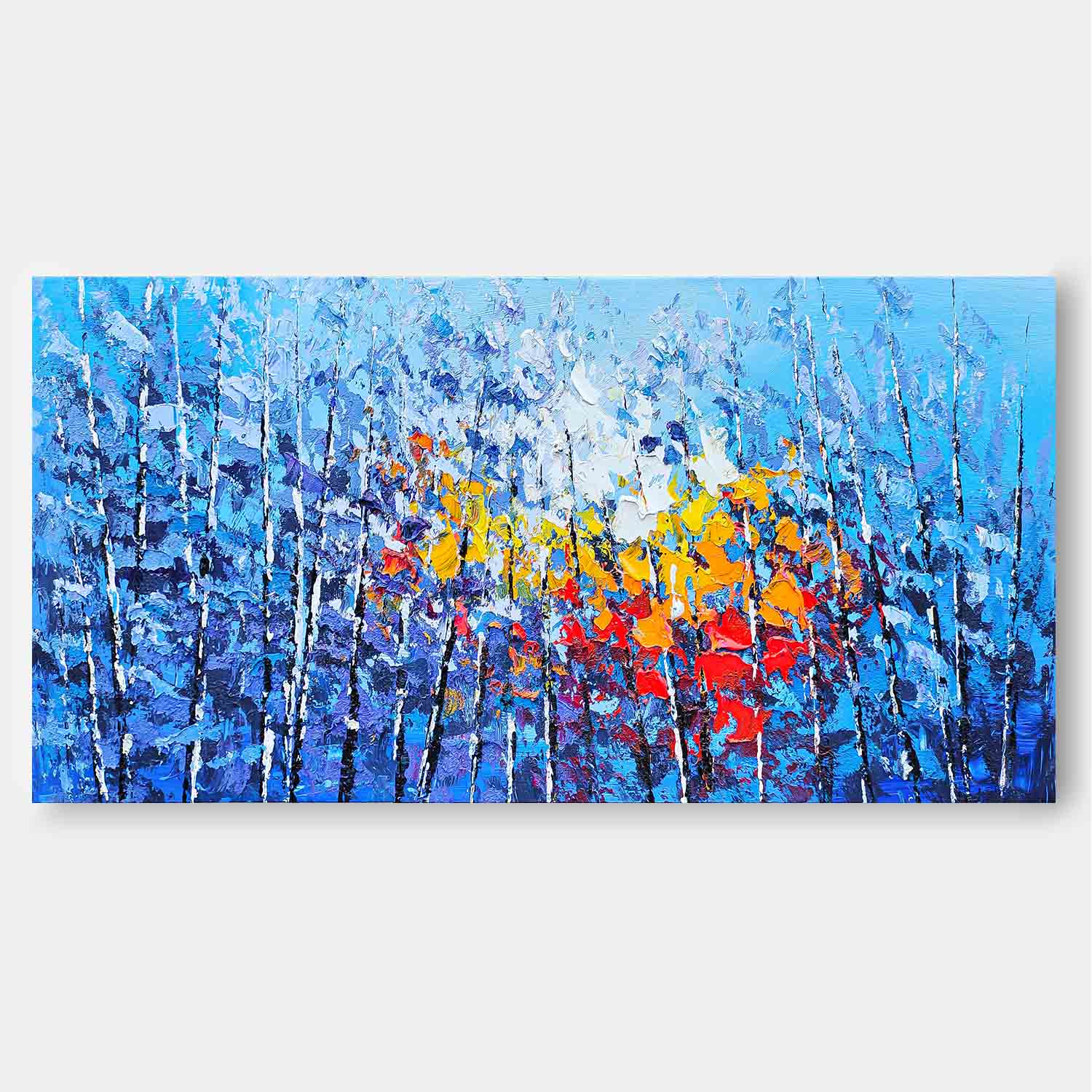 Wall Art Impasto Dense Tree Energetic Lively