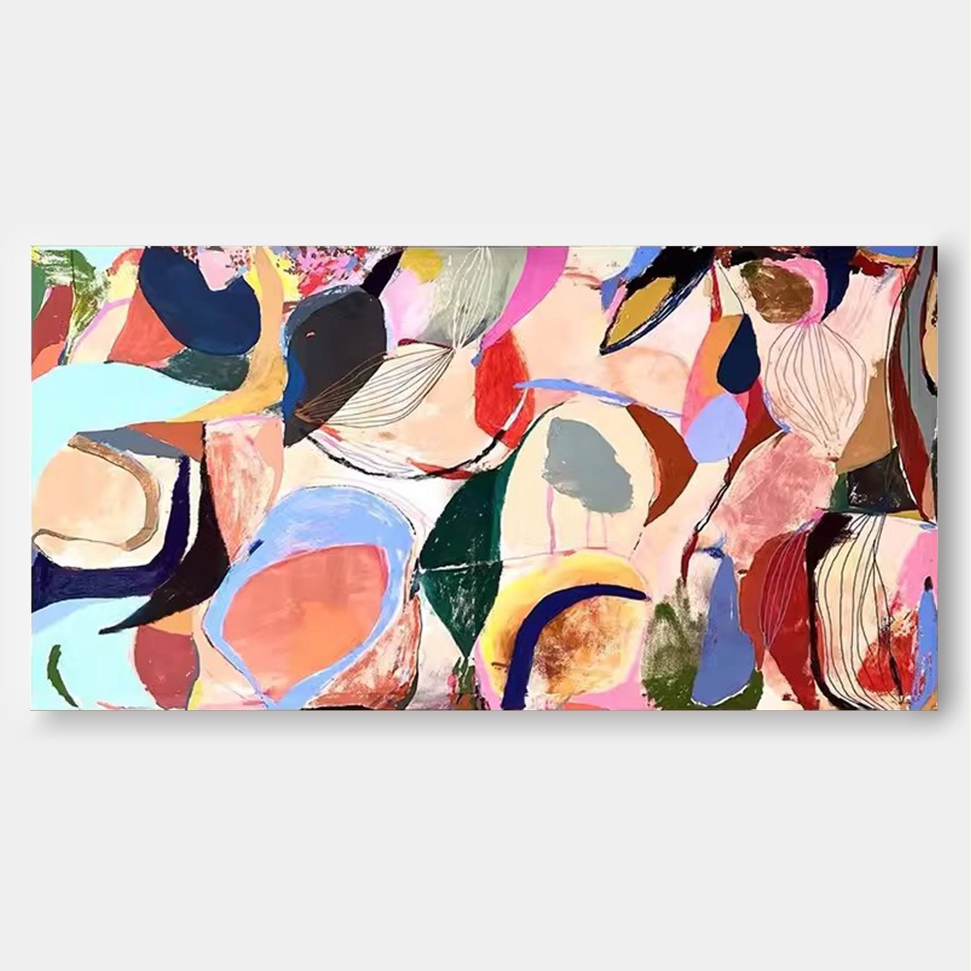 Abstract Canvas Art AB066 - Neutralighting