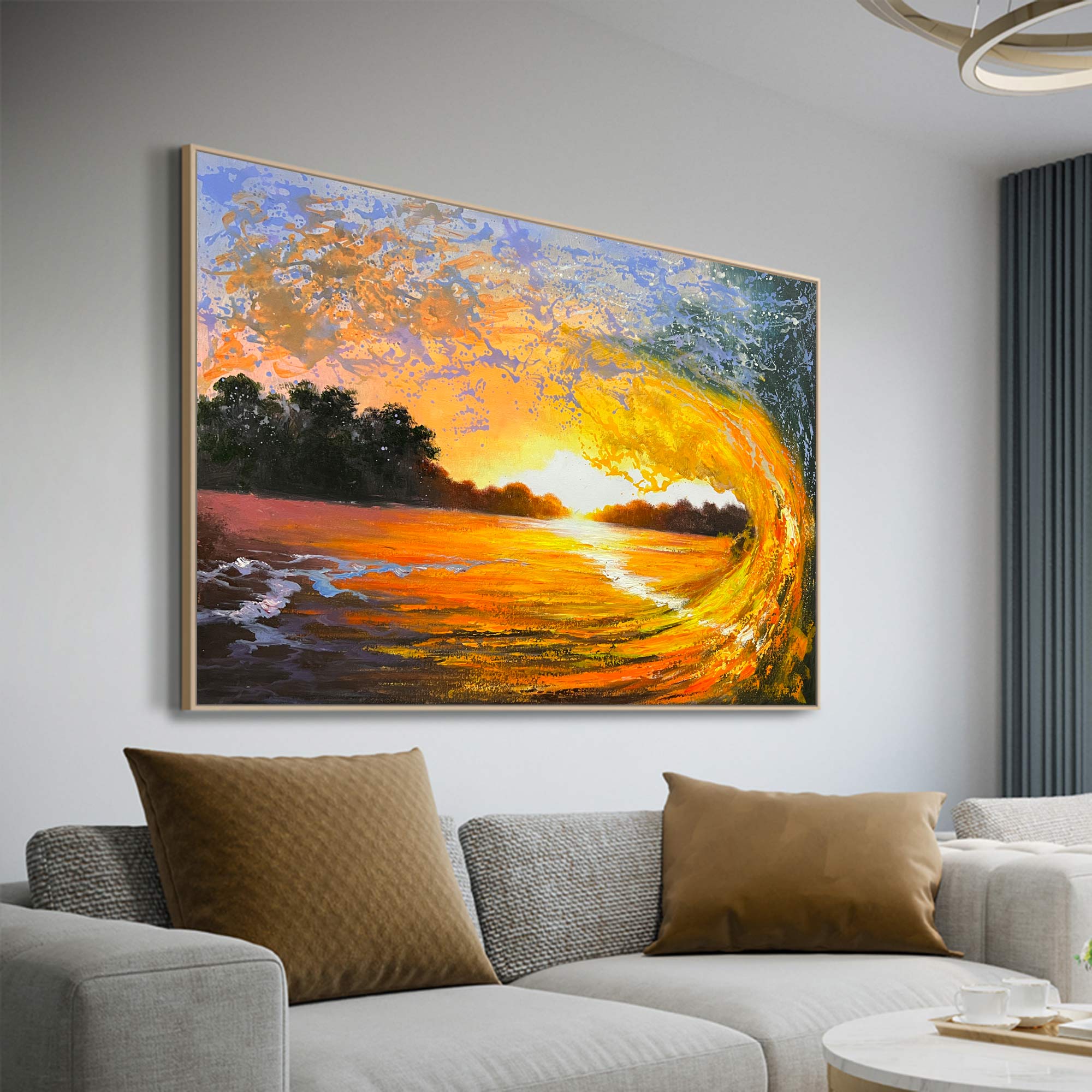 Marcelline Sunset Canvas Wall Art