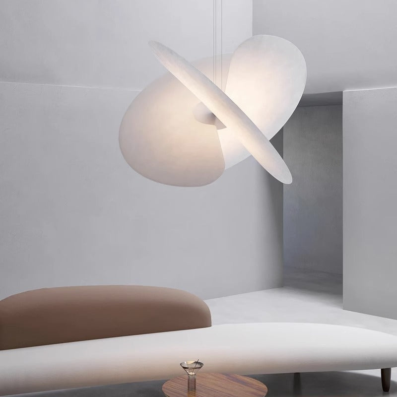 Ritta Chandelier White Nordic Creative Fabric Living Room Dining Room - Neutralighting
