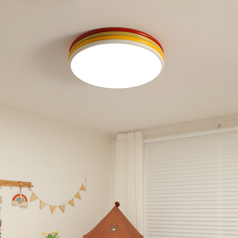 Arisha Modern LED Flush Mount Ceiling Light Red Living Room Bedroom - Neutralighting