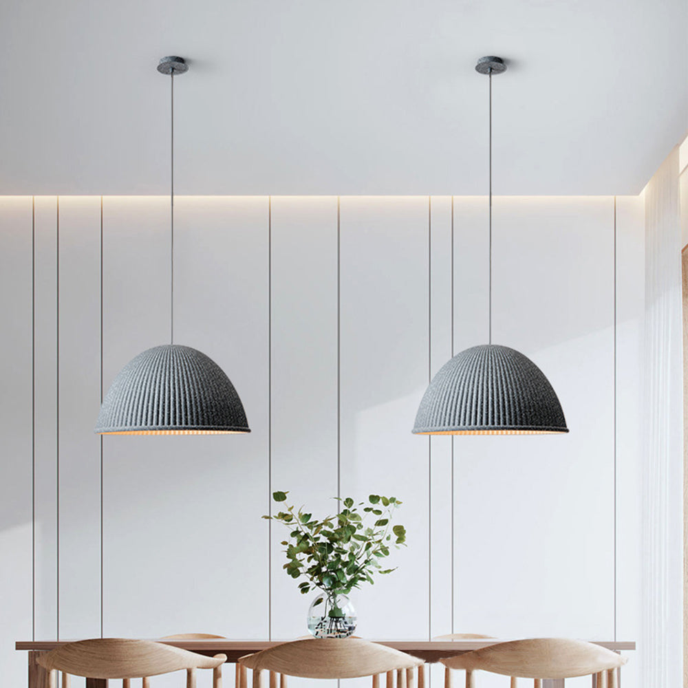 Valentina Modern Semi Resin Pendant Light, Grey/Black/White - Neutralighting