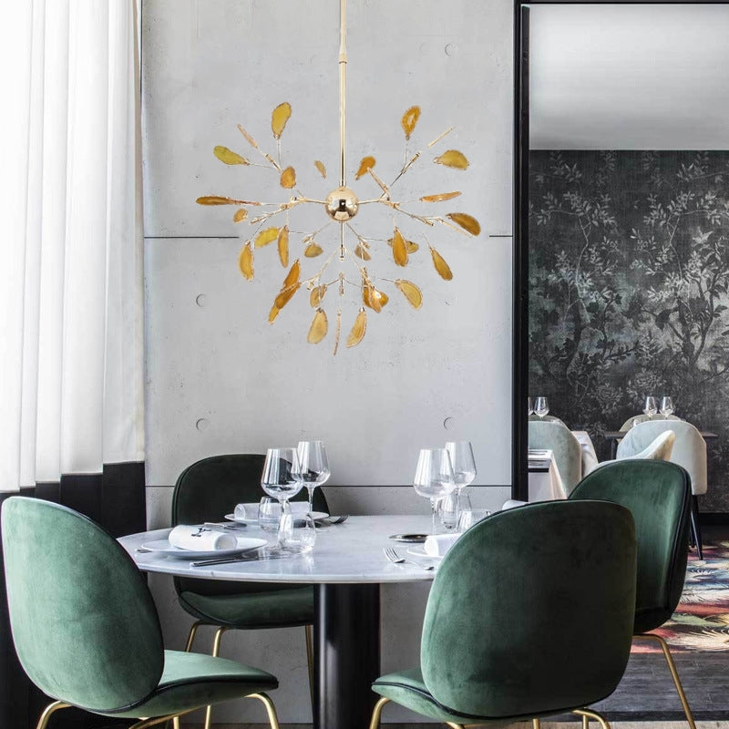 Aria Agate Creative Colourful Chandelier Bedroom/Living Room - Neutralighting