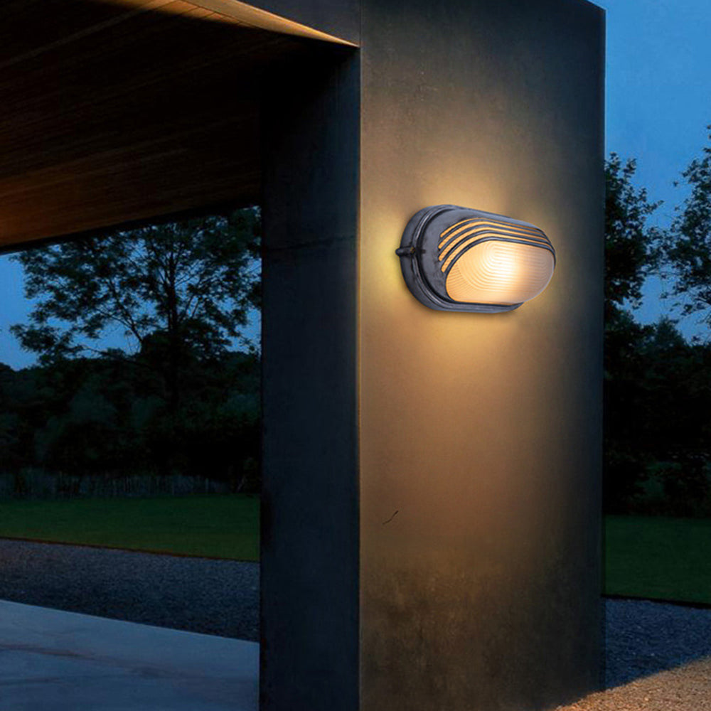 Wyre Wall Lamp Geometric Modern Metal Glass Outdoor - Neutralighting