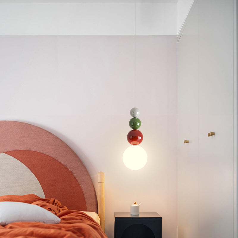 Valentina Modern LED Pendant Light White Metal Bedroom Living Room - Neutralighting