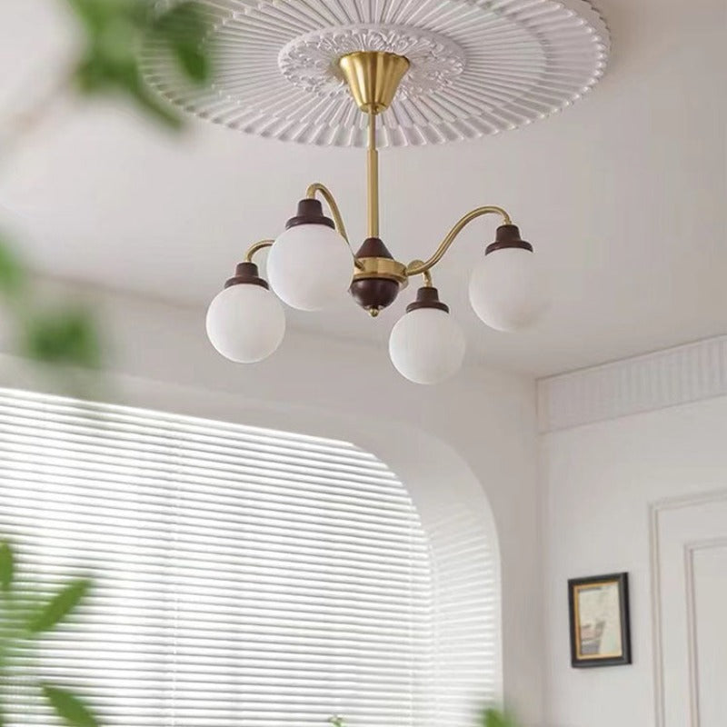 Valentina French LED Chandelier Chrome Gold Living Room/Bedroom - Neutralighting