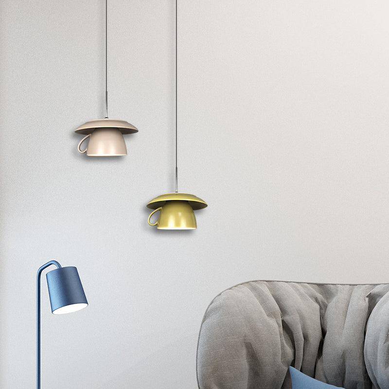 Valentina Pop Art Cup Ceramic LED Pendant Light Study Bedroom - Neutralighting