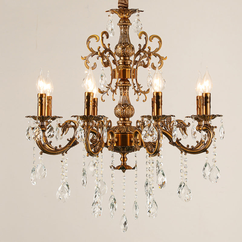 Silva Modern Design European LED Chandelier Crystal Luxury Golden Bronze Living/Dining/Bedroom