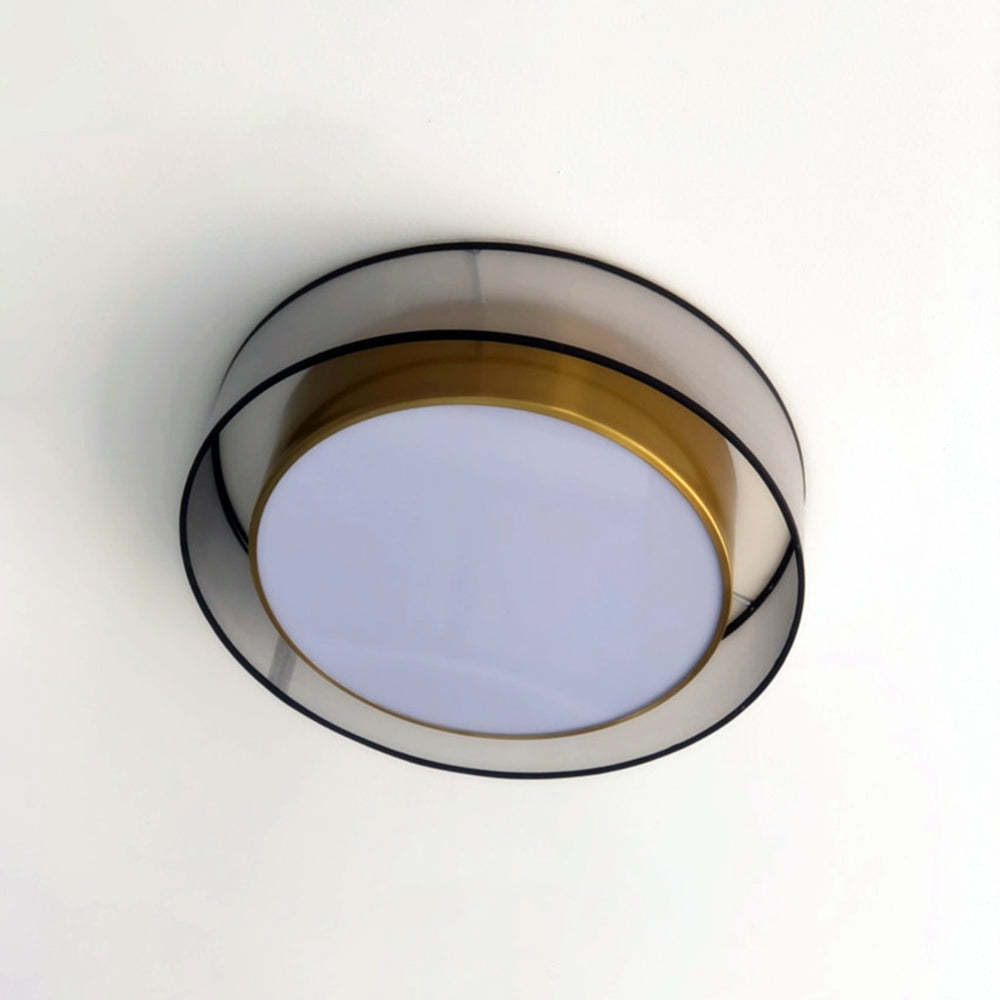 Arisha Nordic Modern Round LED Flush Mount Ceiling Light, Gold Copper - Neutralighting