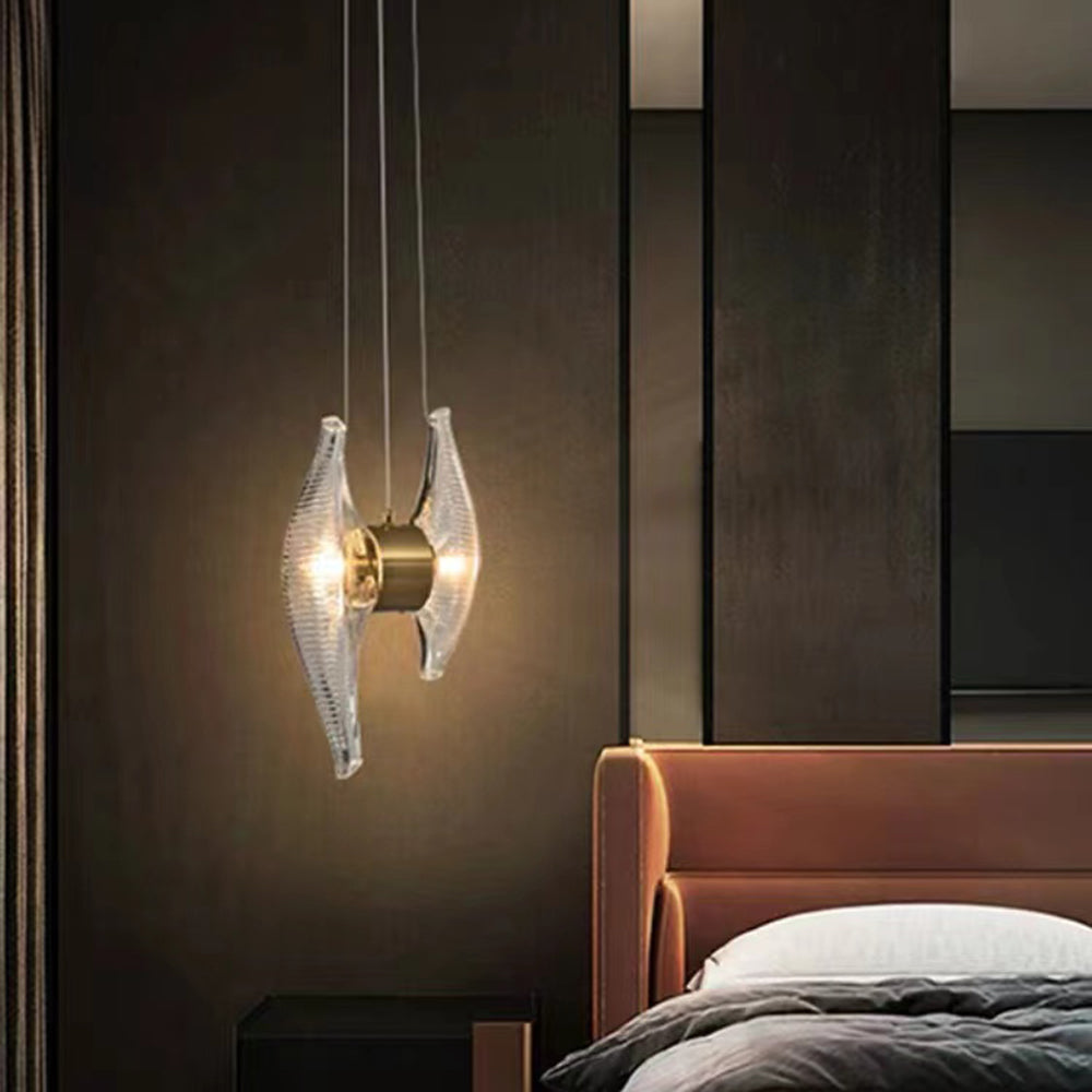 Kristy Luxury Capiz Shell Pendant Light, Glass/Metal, Bedside/Dining Room - Neutralighting