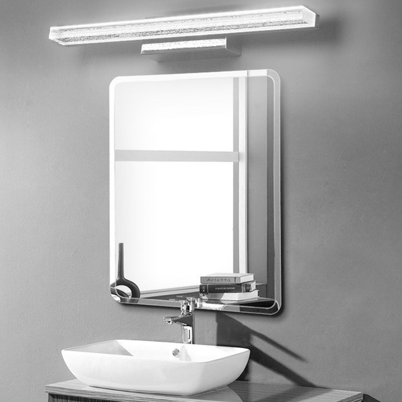 Arisha Modern Rectangular Metal Modern Wall Lamp, Silver - Neutralighting