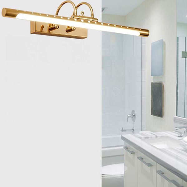 Tiffany Modern Linear Vanity Wall Lamp, Gold, Bathroom/Kitchen - Neutralighting