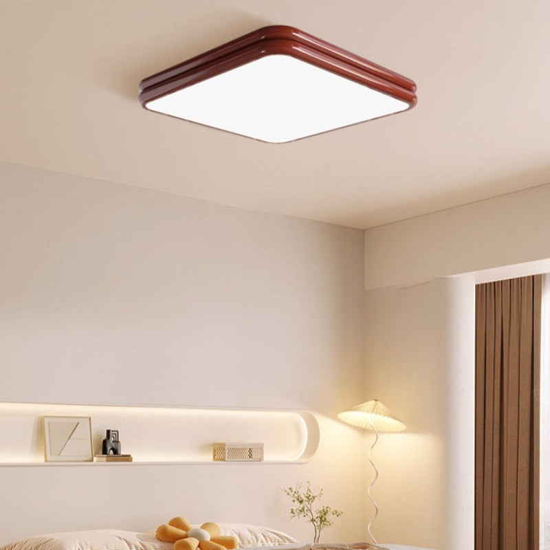 Valentina Retro LED Flush Mount Ceiling Light Metal/Acrylic Living Room - Neutralighting
