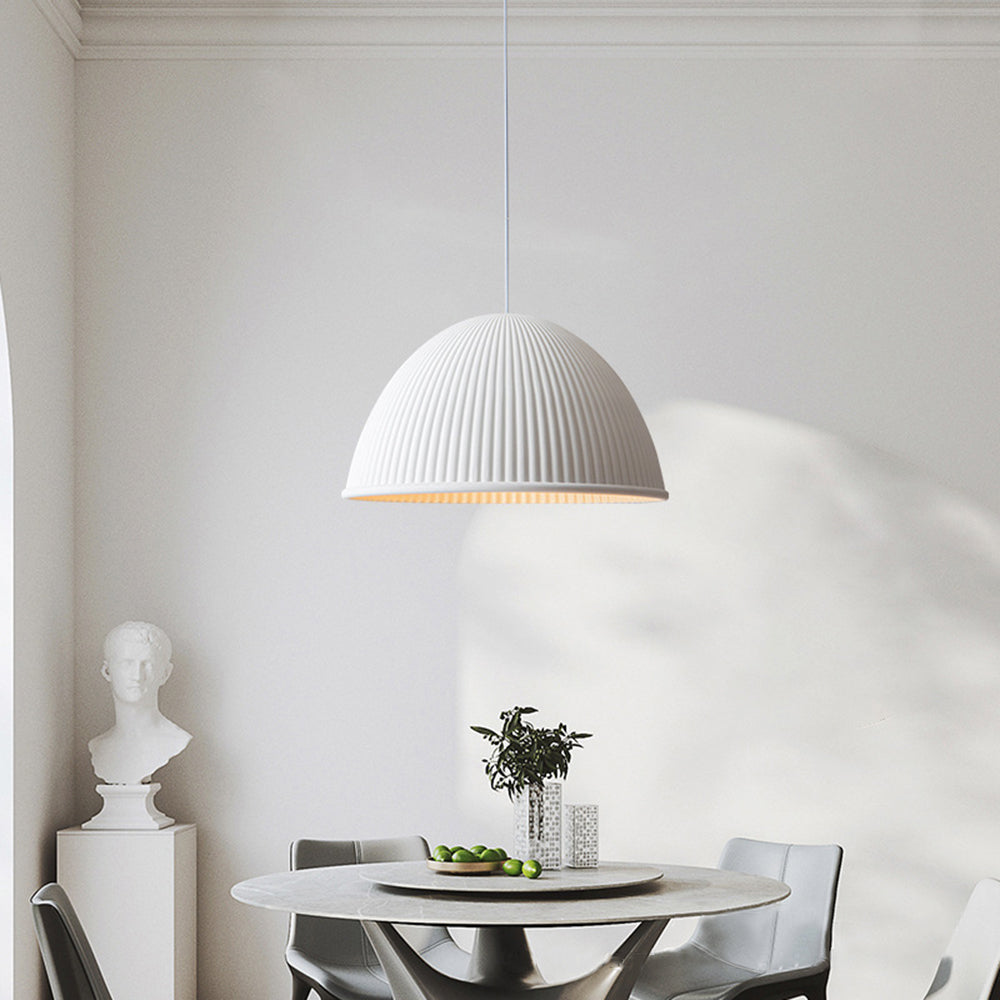 Valentina Modern Semi Resin Pendant Light, Grey/Black/White - Neutralighting