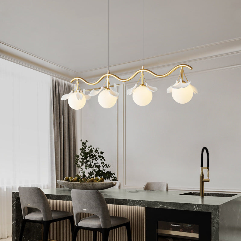 Olivia Luxury Minimalist Chandelier Creative Leaf Glass Living Room - Neutralighting